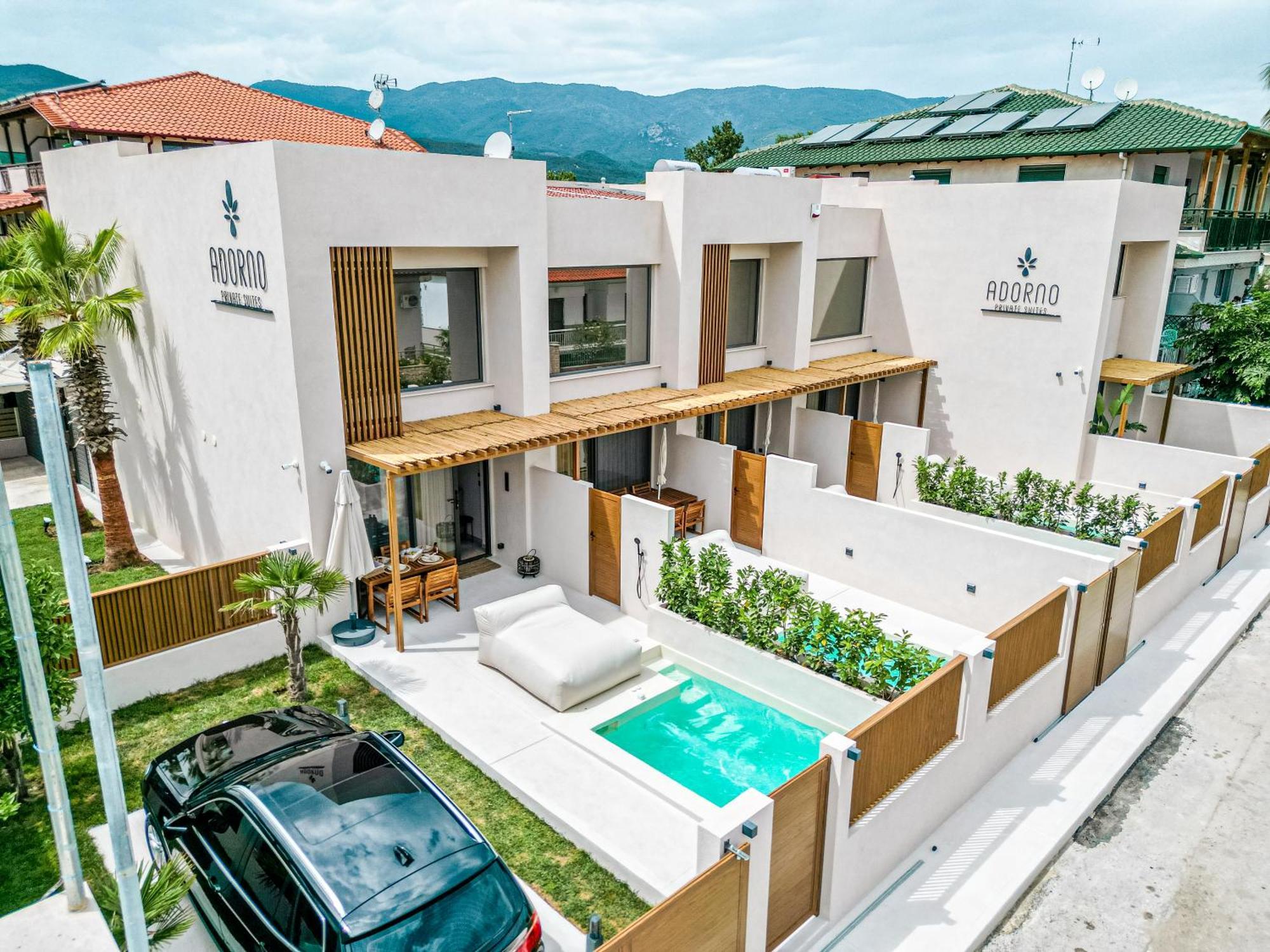 Adorno Private Suites Only Adults & Kids 12 Plus Vrasná 外观 照片